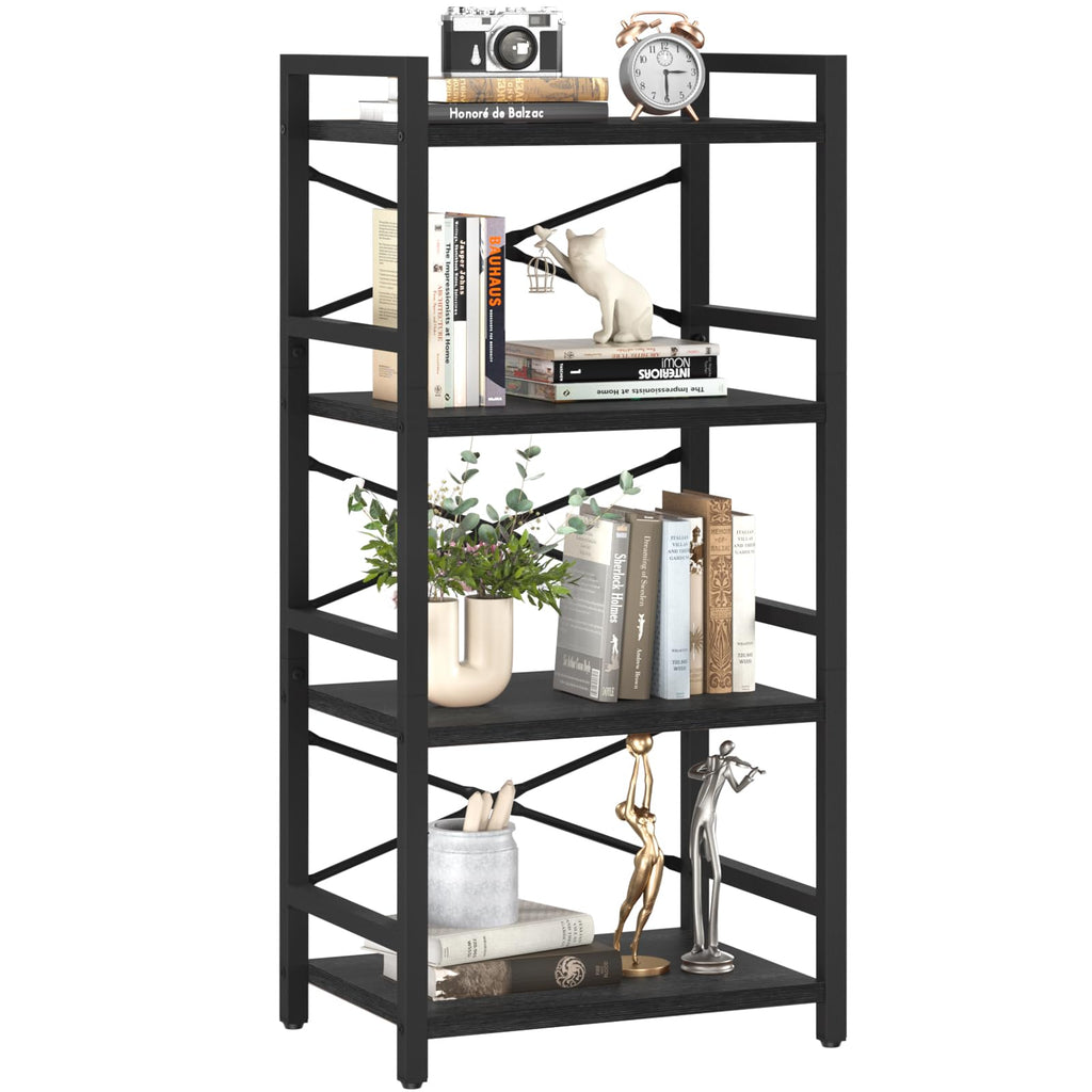 4 Tier Metal Wood Bookshelf C88335