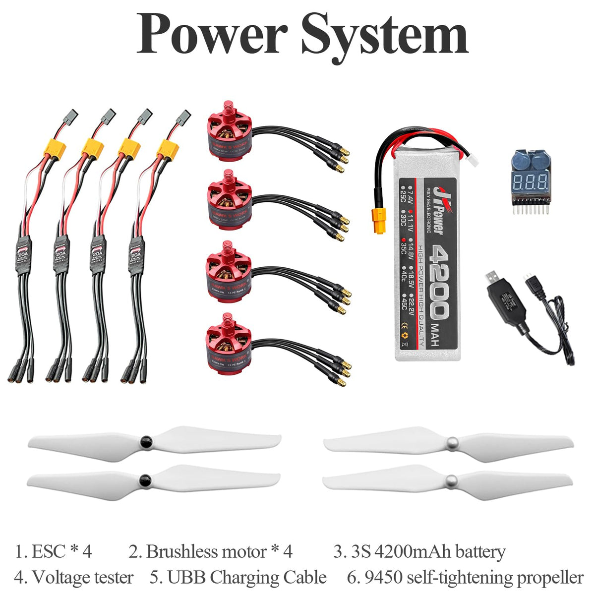DIY 450mm Quadcopter Set M942
