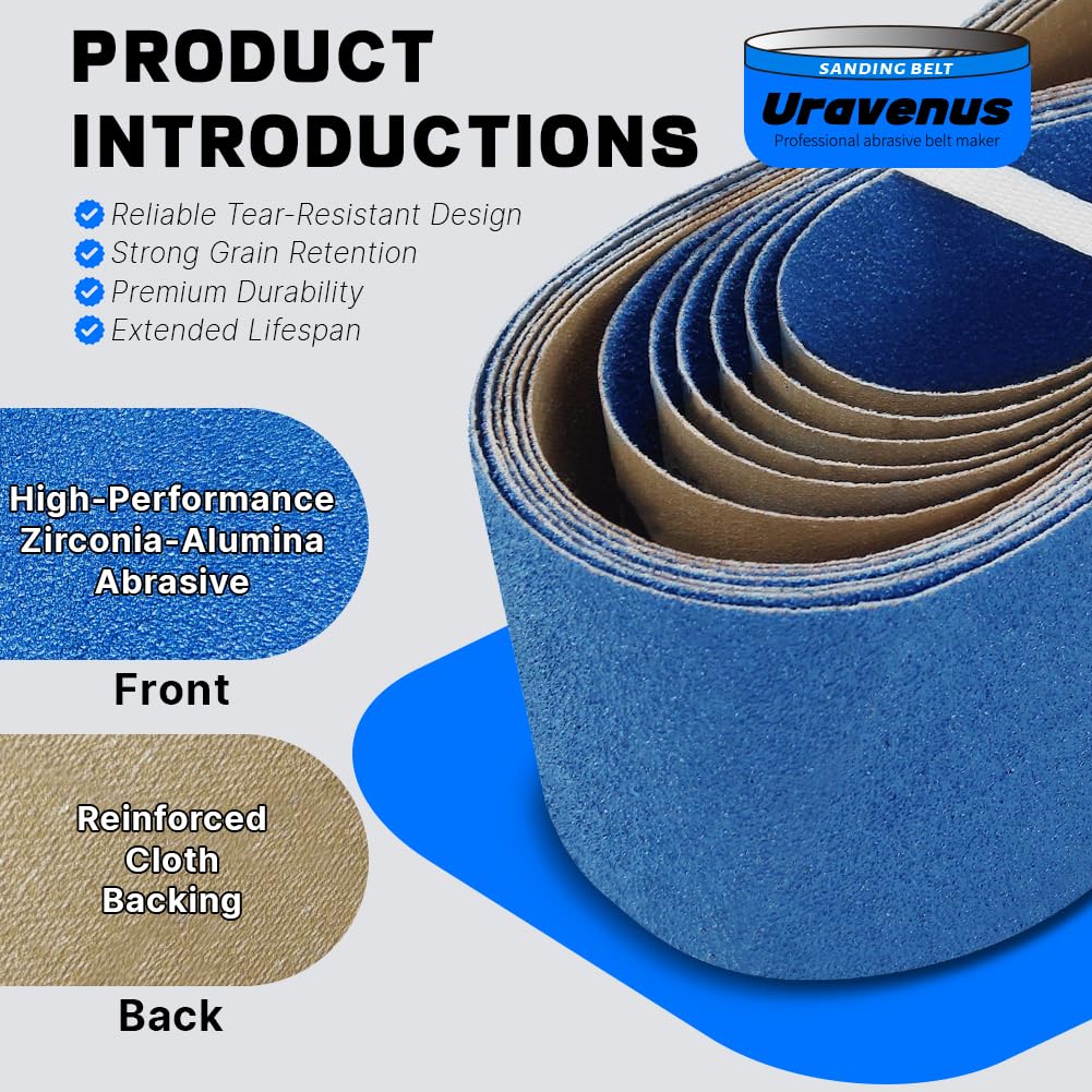 36 Inch 60 Grit Zirconia Sanding Belts N32018