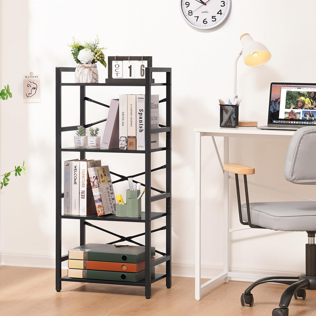 4 Tier Metal Wood Bookshelf C88335