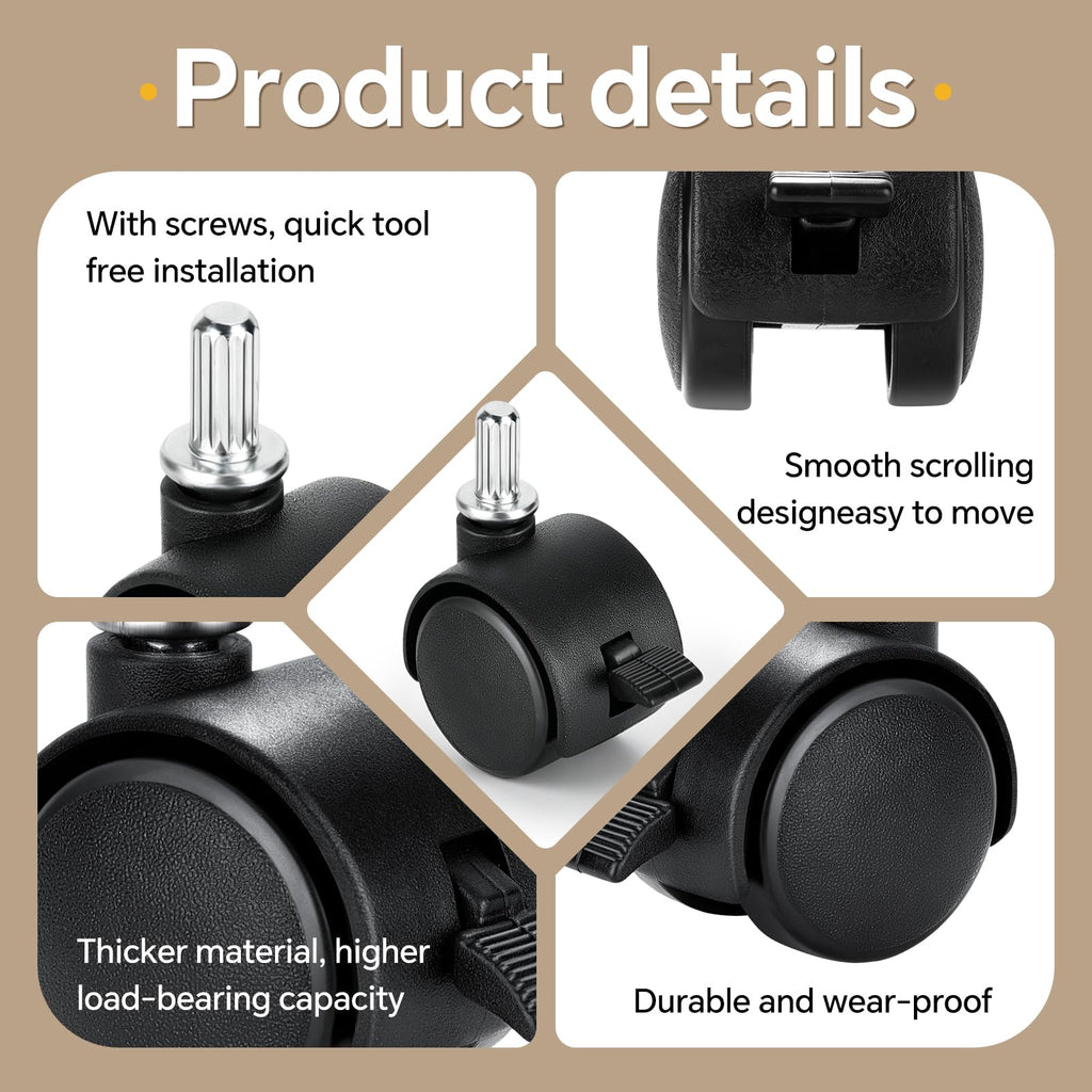 Locking Caster Wheel 4 PCS P742