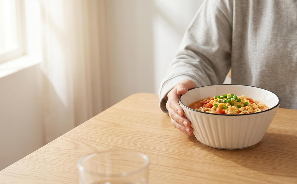White Ceramic Serving Bowls Set of 4 V2830