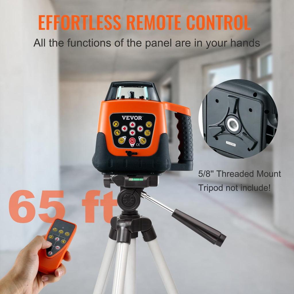Rotary Laser Level 360 Degree Self-Leveling Red Cross Line X656