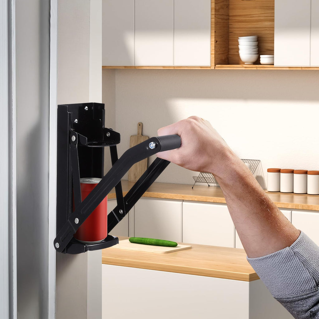 Stainless Steel Wall Mounted Can Crusher with Bottle Opener R7412