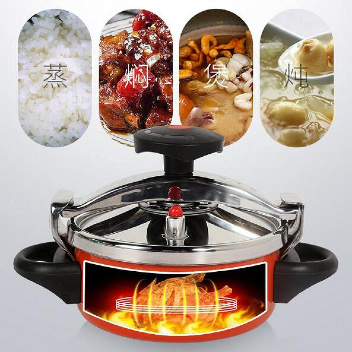 Camping Pressure Cooker Aluminum Alloy 2L U26714