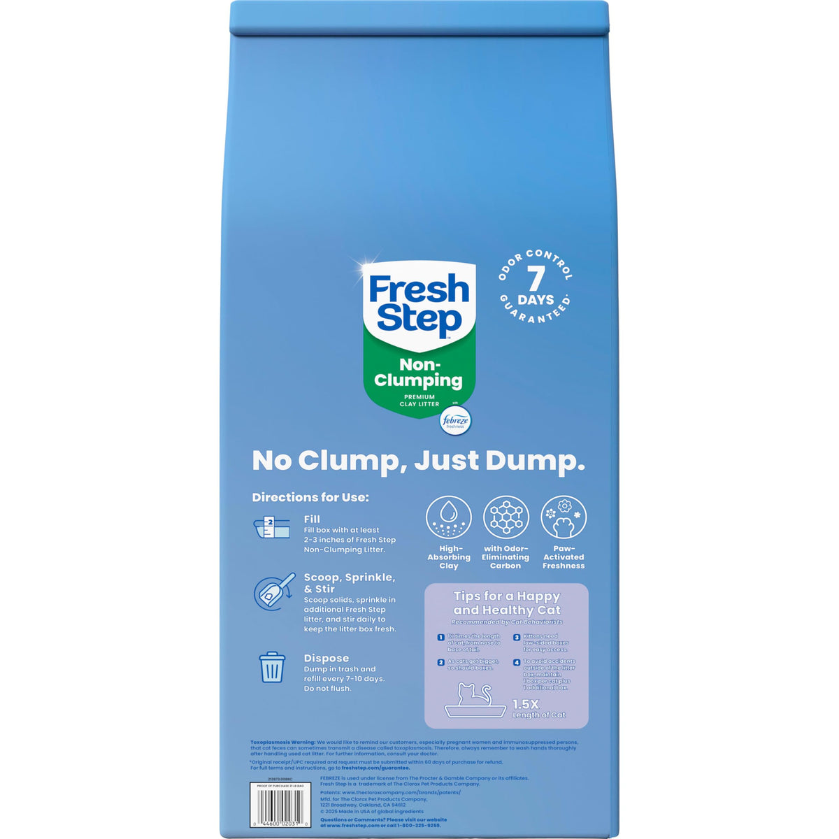 Non Clumping Cat Litter with Odor Control, 21 lb. Bag J848653