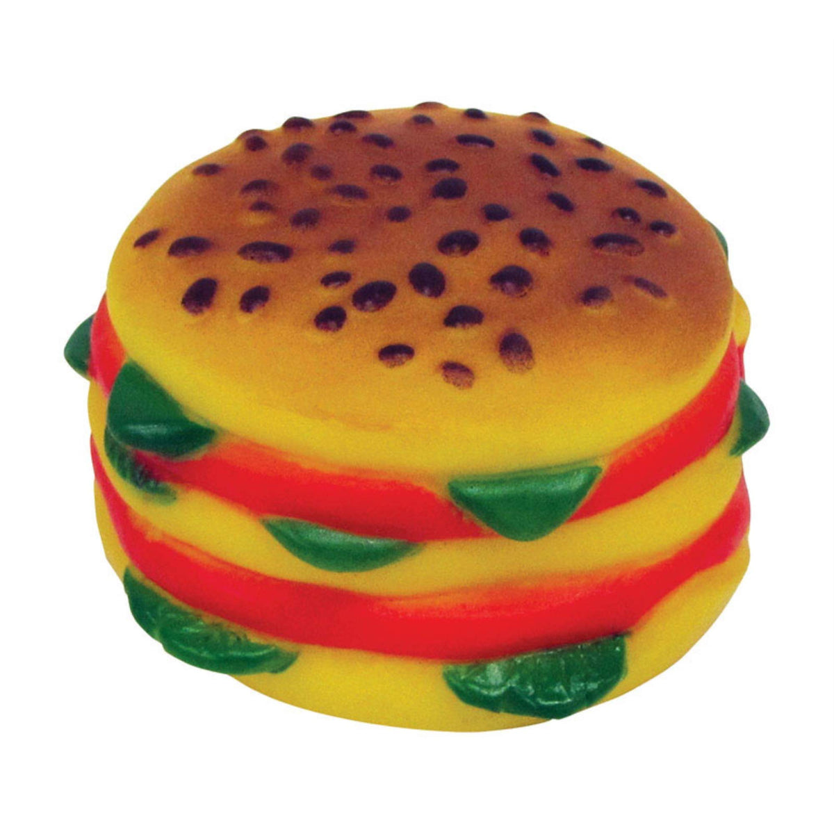 Vinyl Hamburger Dog Toy with Squeaker D245