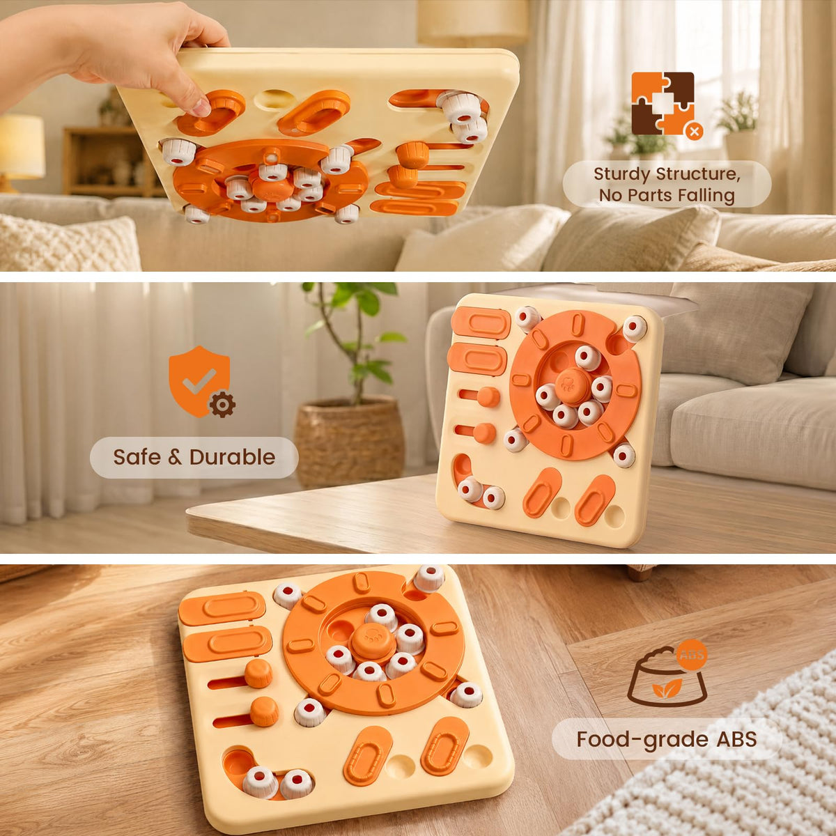 4-Level Interactive Dog Puzzle Toy with Suction Cups Z23213