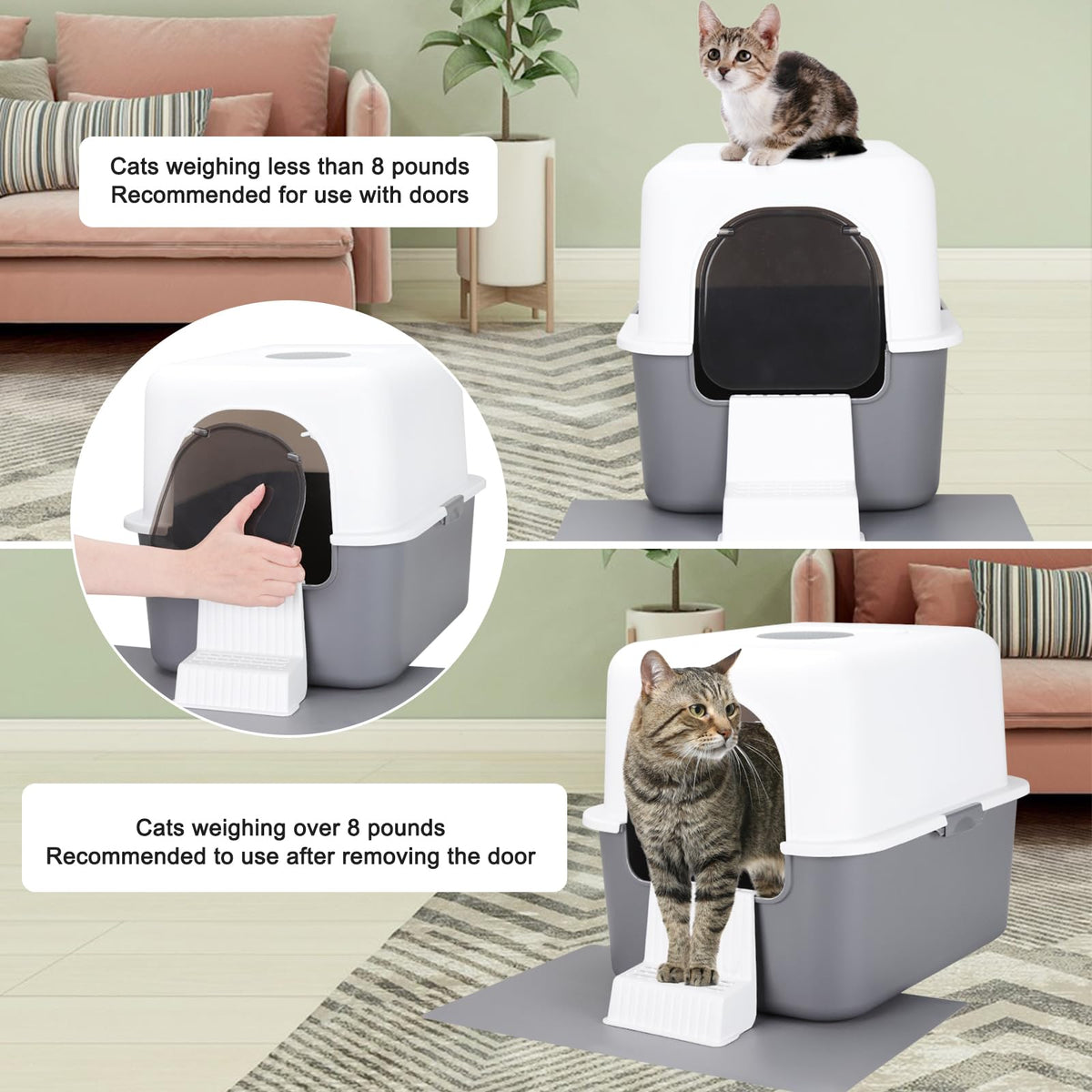 Enclosed Cat Litter Box E216275
