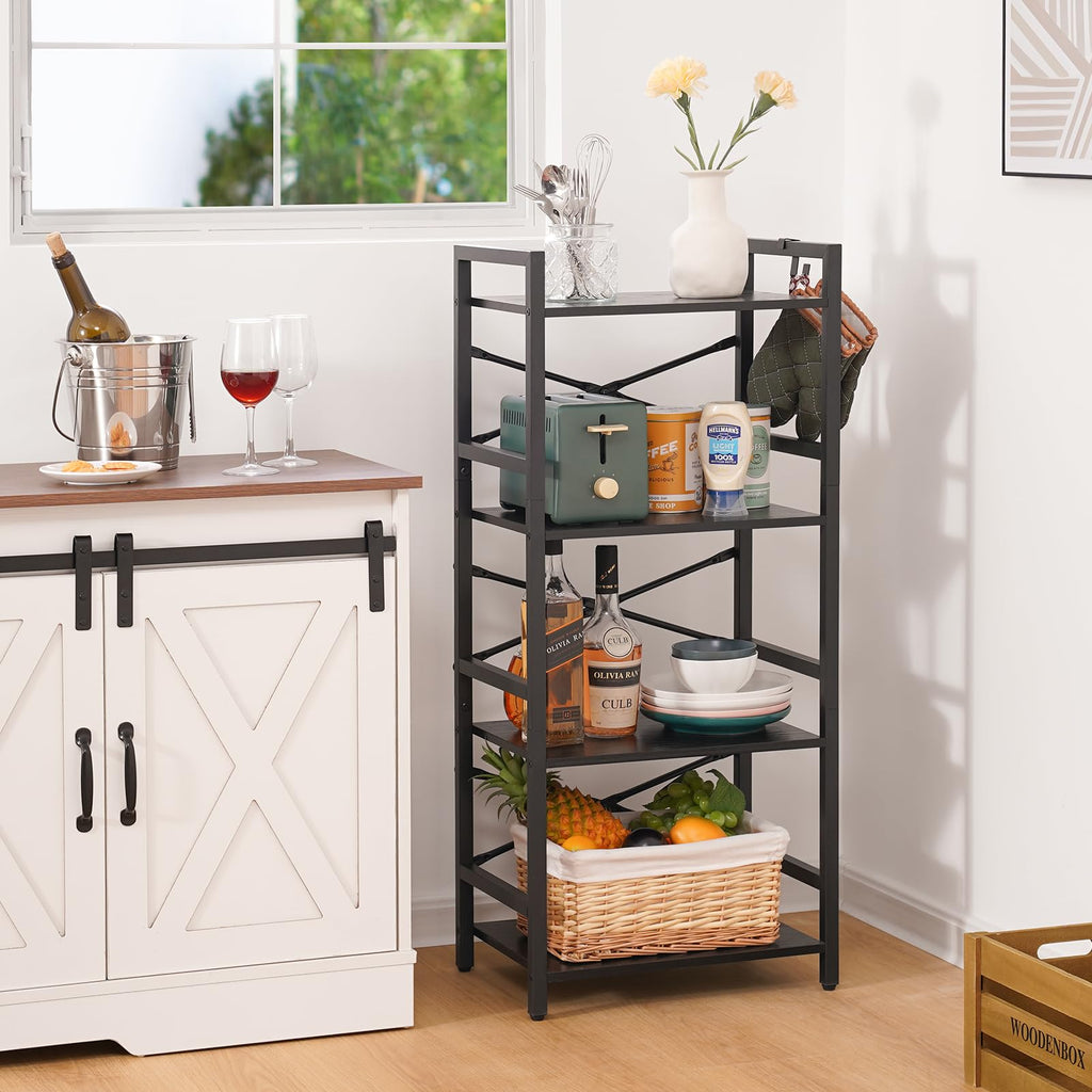 4 Tier Metal Wood Bookshelf C88335