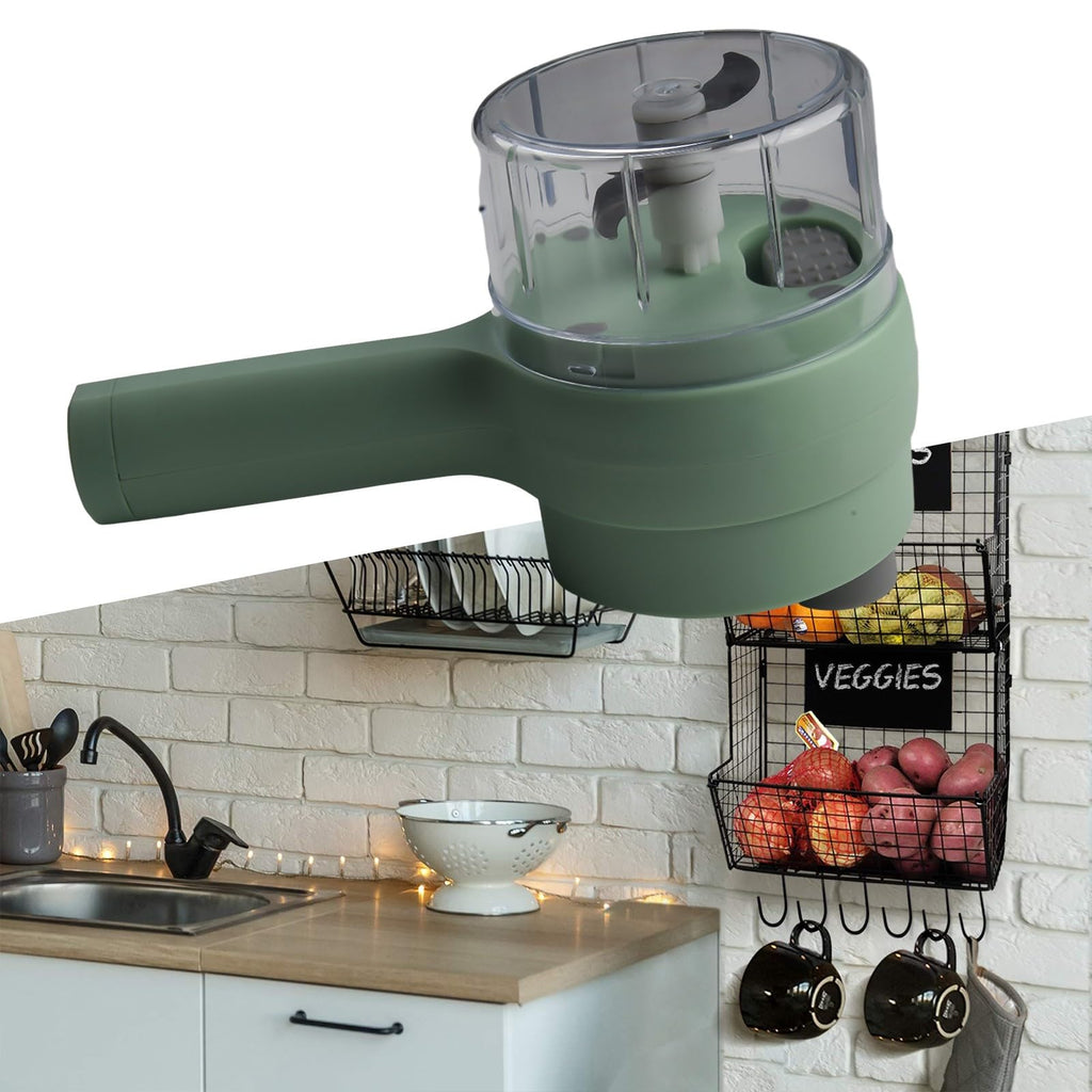 4 In 1 Portable Electric Vegetable Slicer Set U945