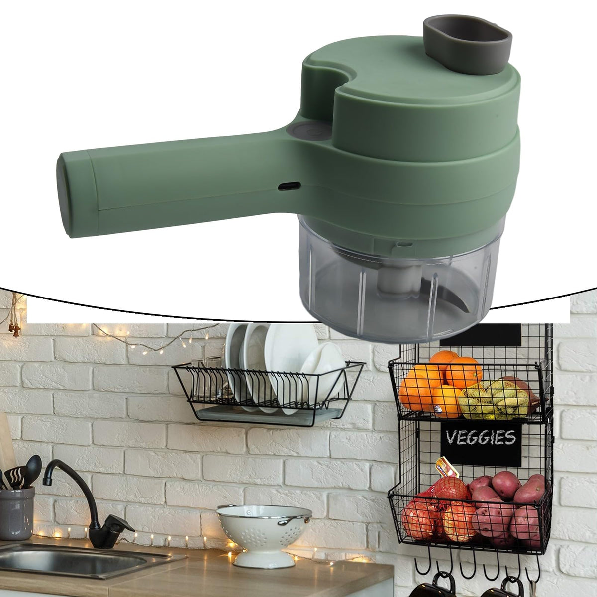 4 In 1 Portable Electric Vegetable Slicer Set U945
