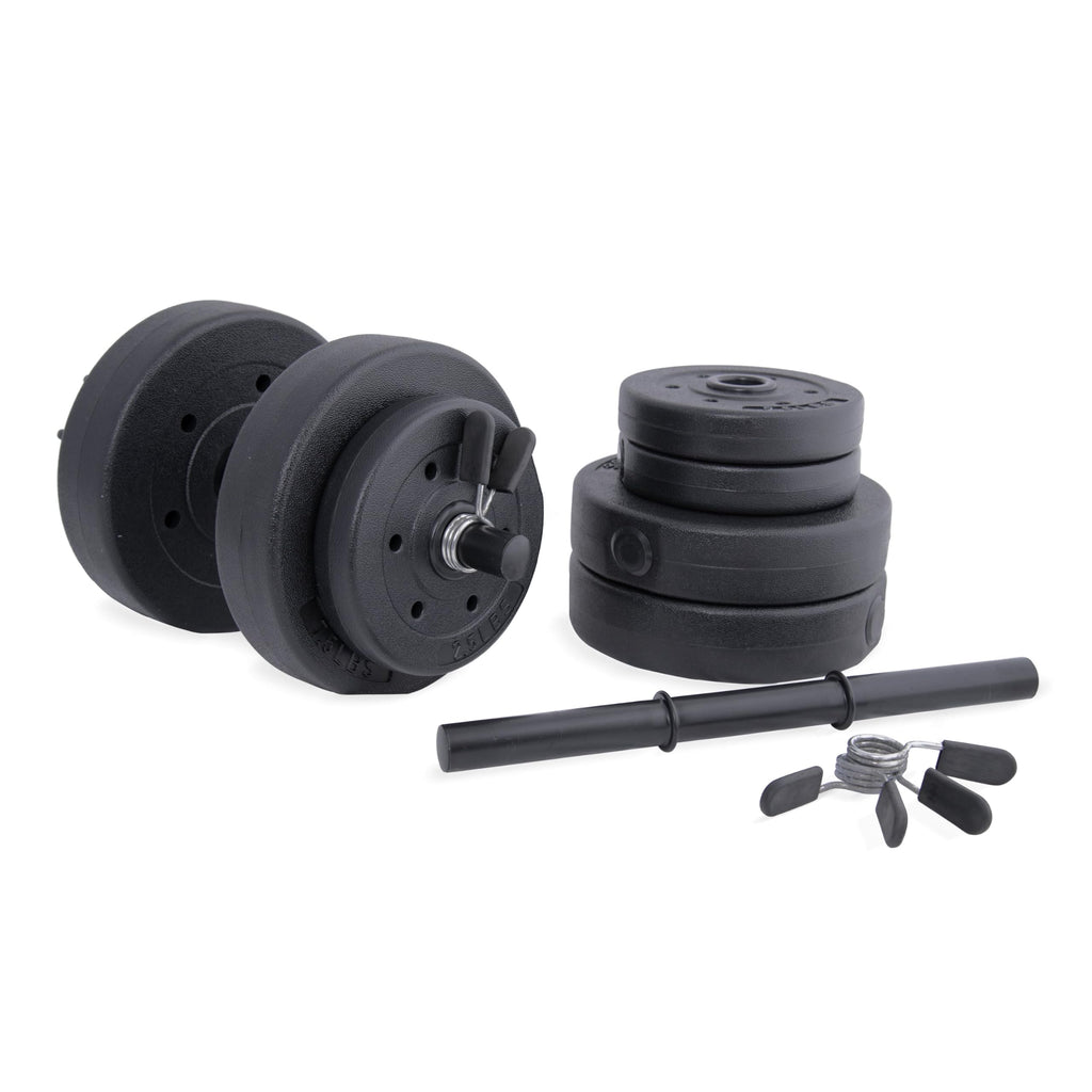 40 LBS Adjustable Vinyl Dumbbell Set T29023