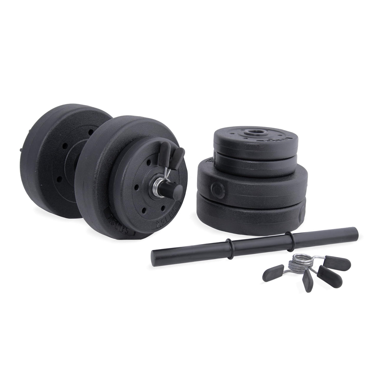 40 LBS Adjustable Vinyl Dumbbell Set T29023