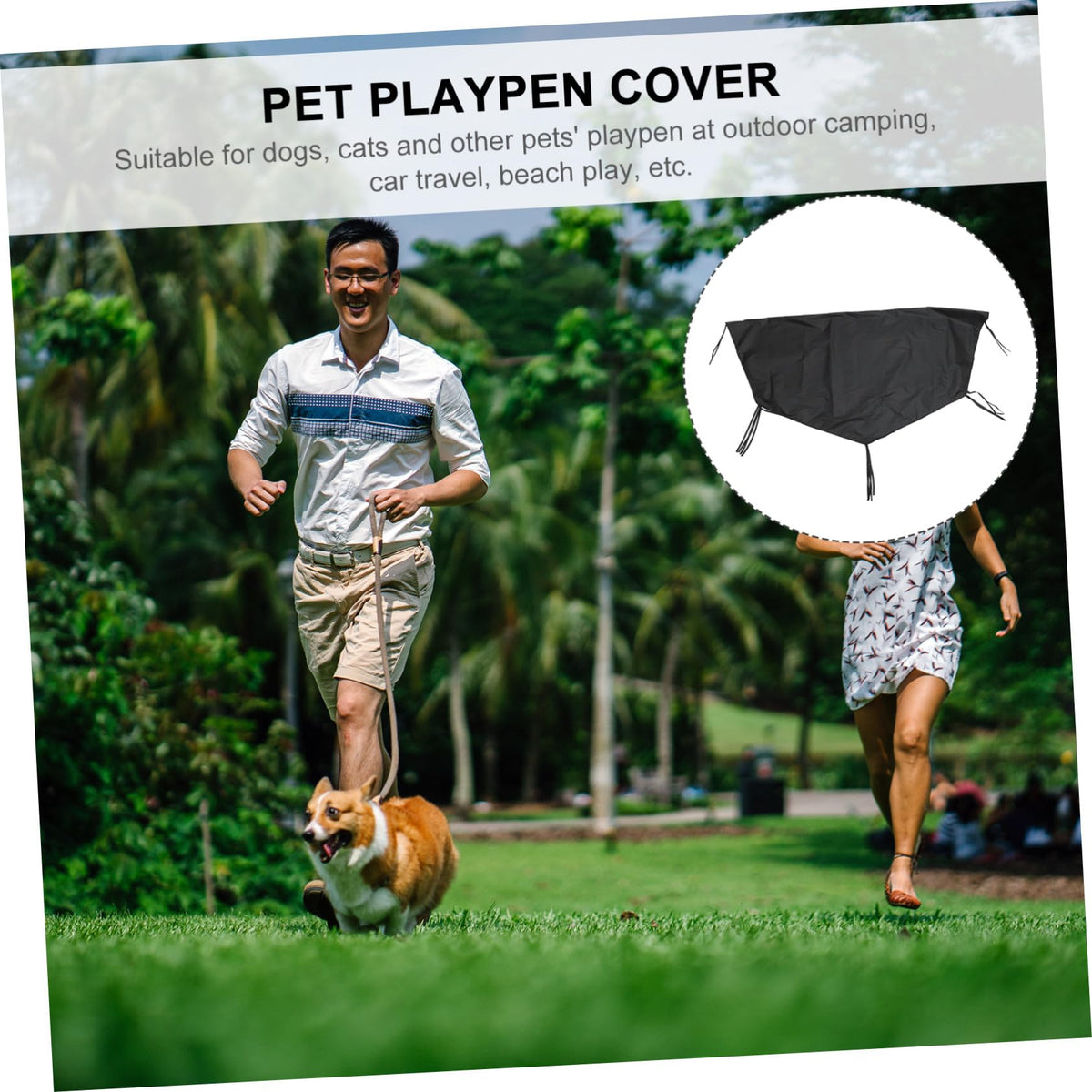 Oxford Cloth Dog Pen Roof Cover K63984