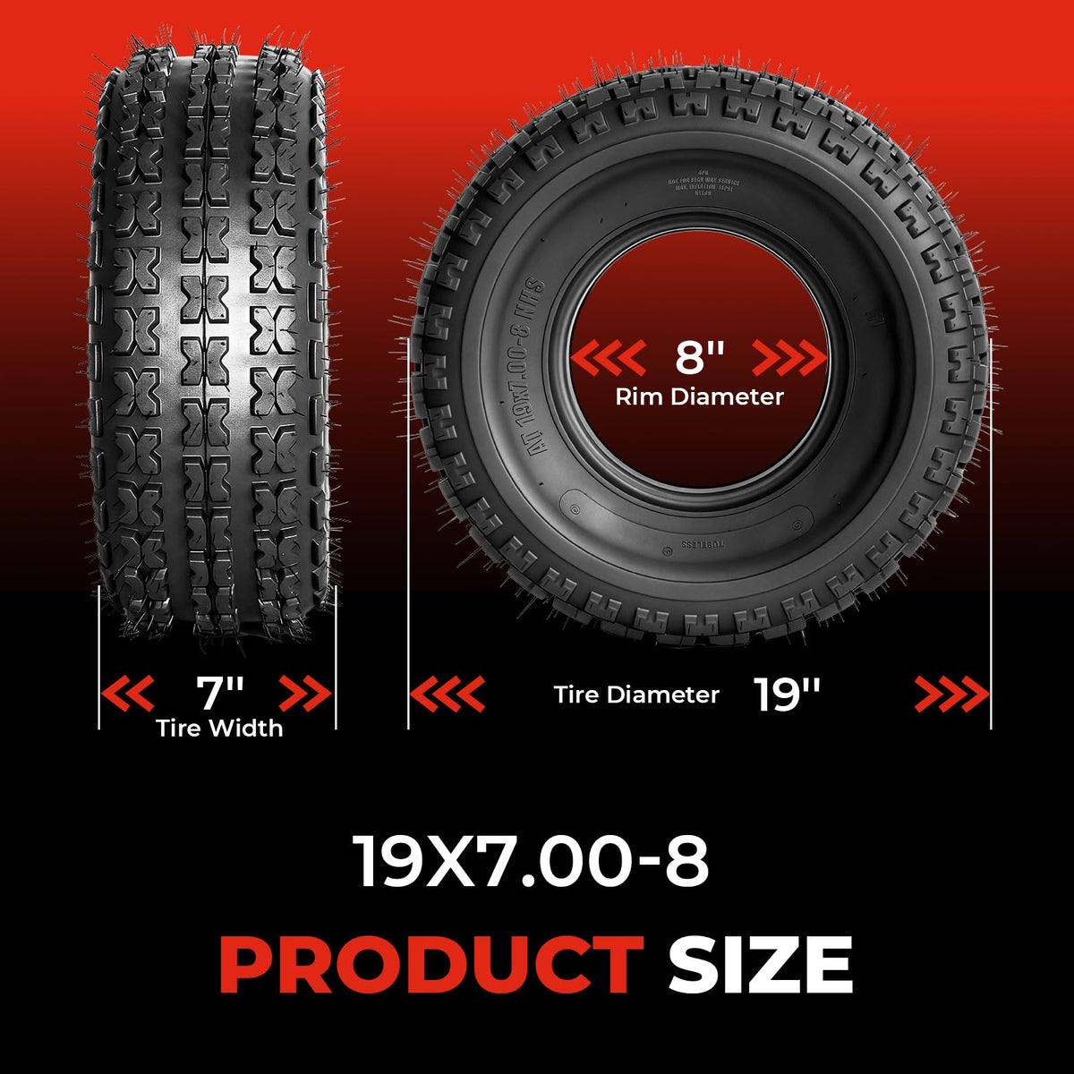 Set of 4 All Terrain ATV/UTV Tires E70654