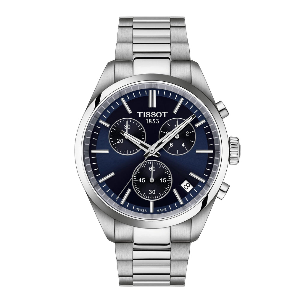 Blue Dial 40mm Quartz Chronograph Watch H9753