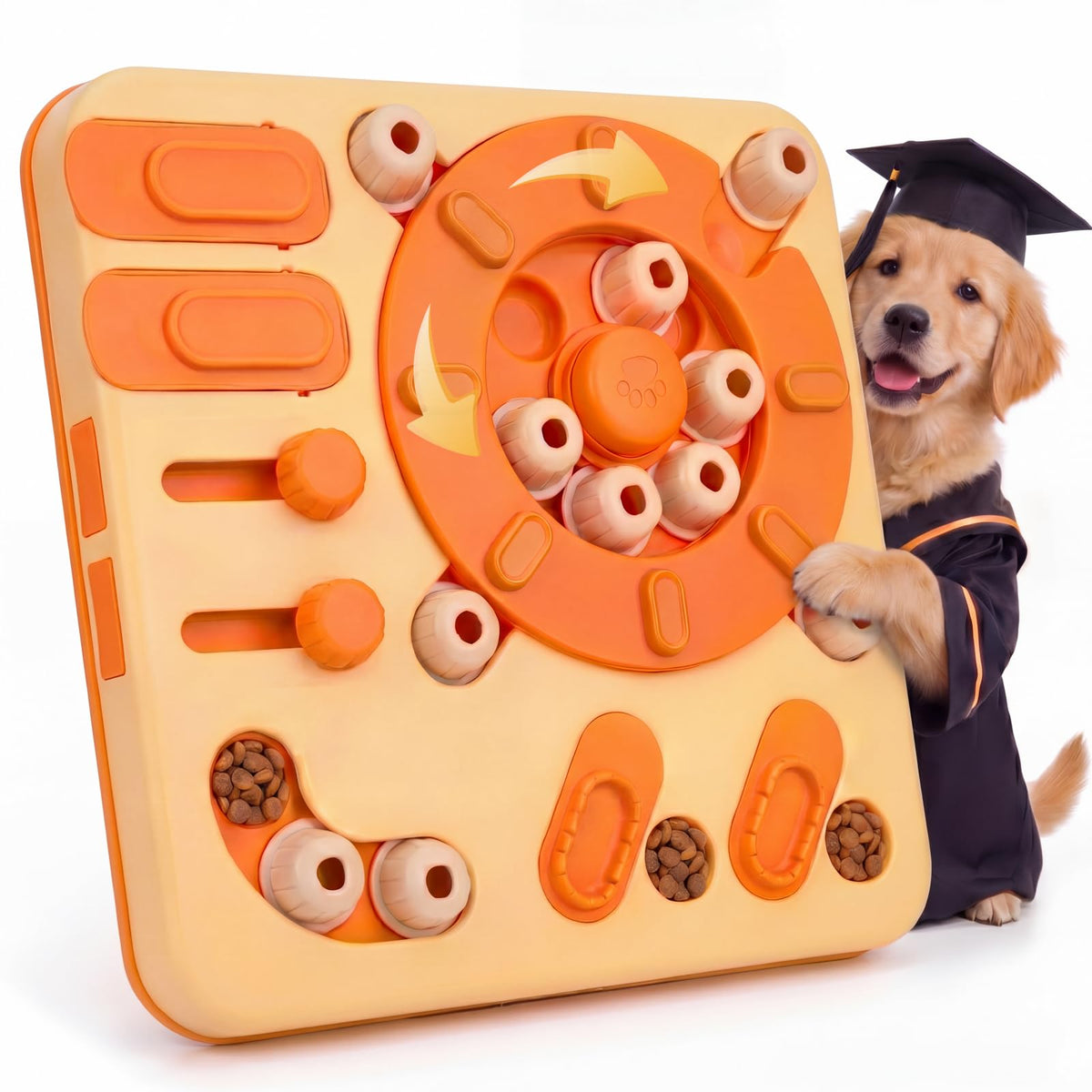 4-Level Interactive Dog Puzzle Toy with Suction Cups Z23213