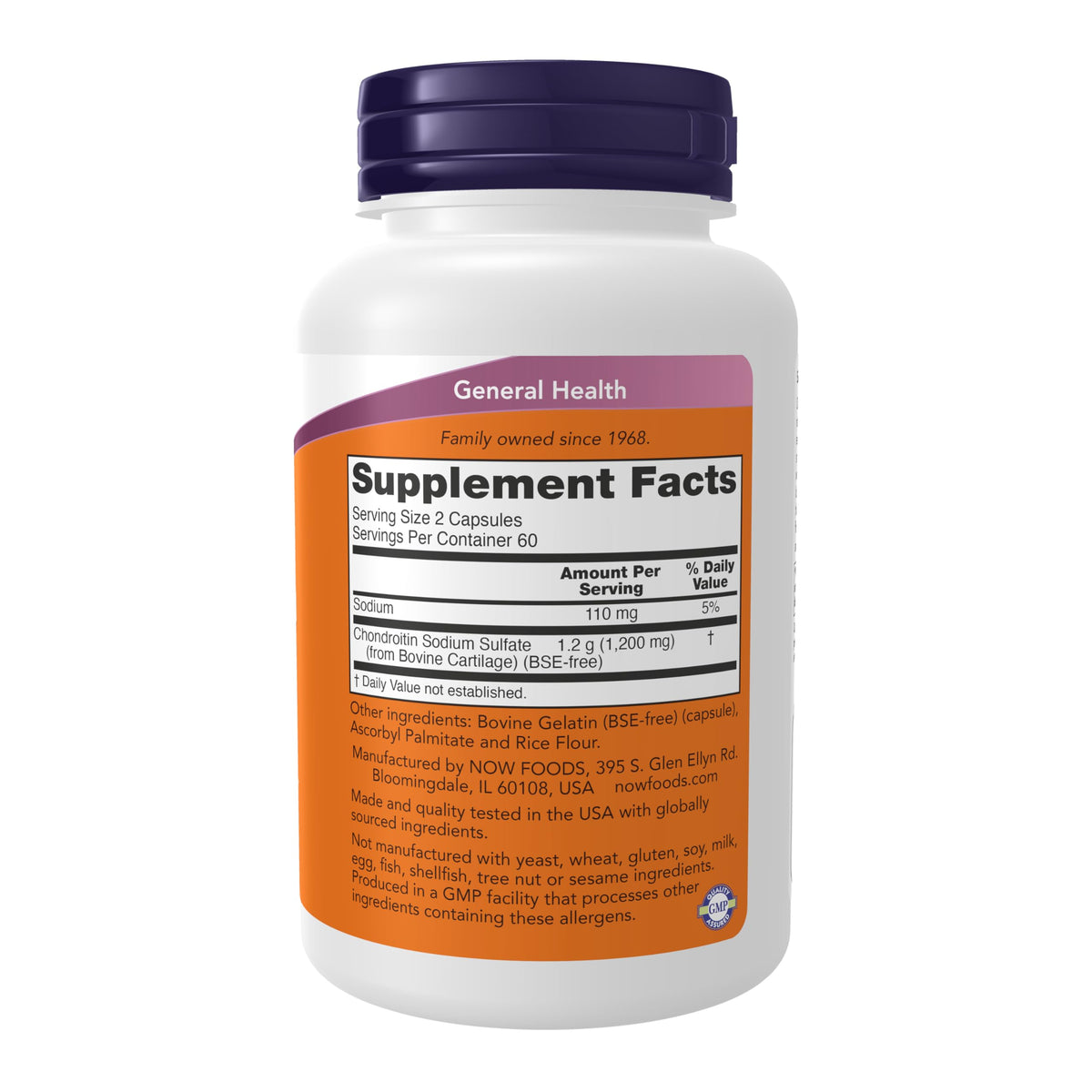 Chondroitin Sulfate 600 mg 120 Caps L2514