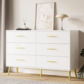 White 6 Drawer Dresser B31165