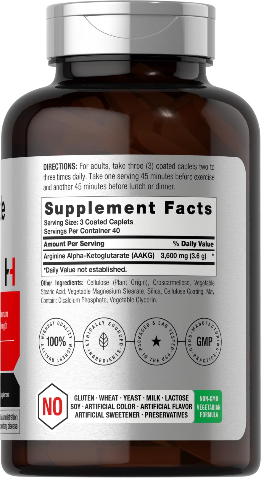Nitric Oxide 3600mg 120 Caplets B900