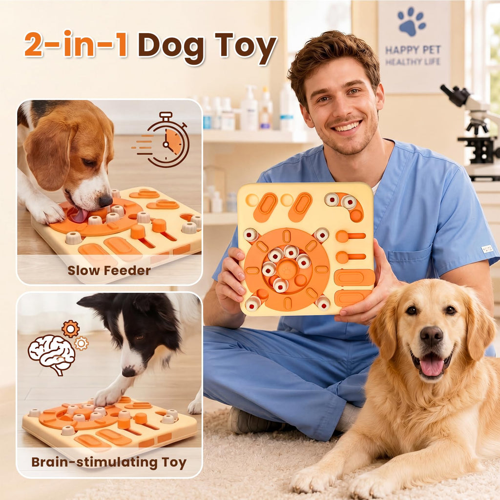 4-Level Interactive Dog Puzzle Toy with Suction Cups Z23213