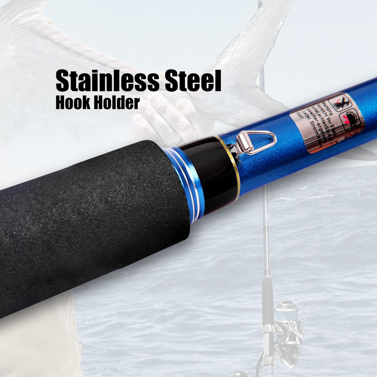 2-Piece Saltwater Spinning Fishing Rod L768345