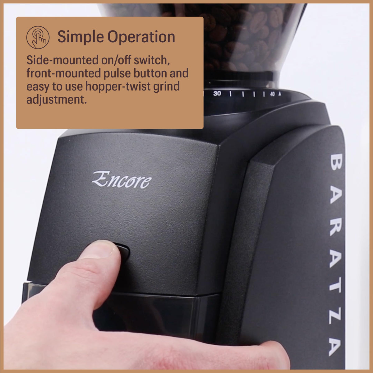 White Coffee Grinder P8033