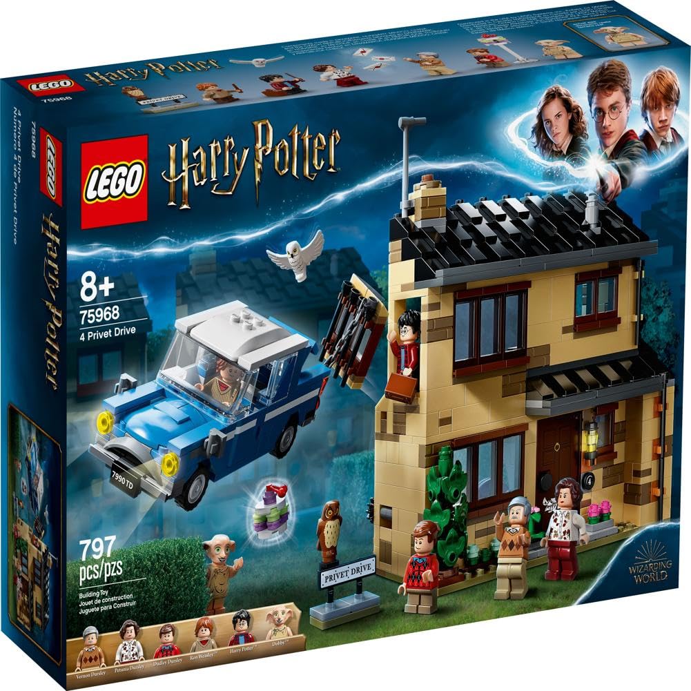 House and Flying Car Toy with Minifigures F35049