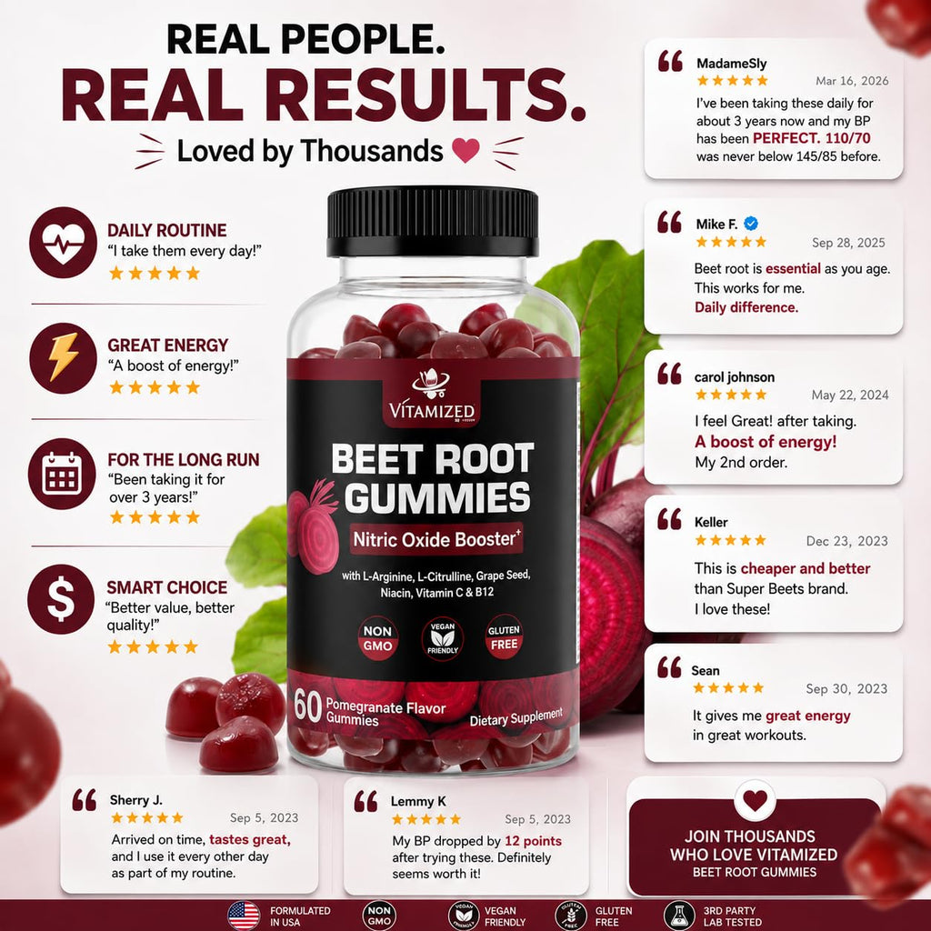 Beet Root Gummies with Grape Seed X126