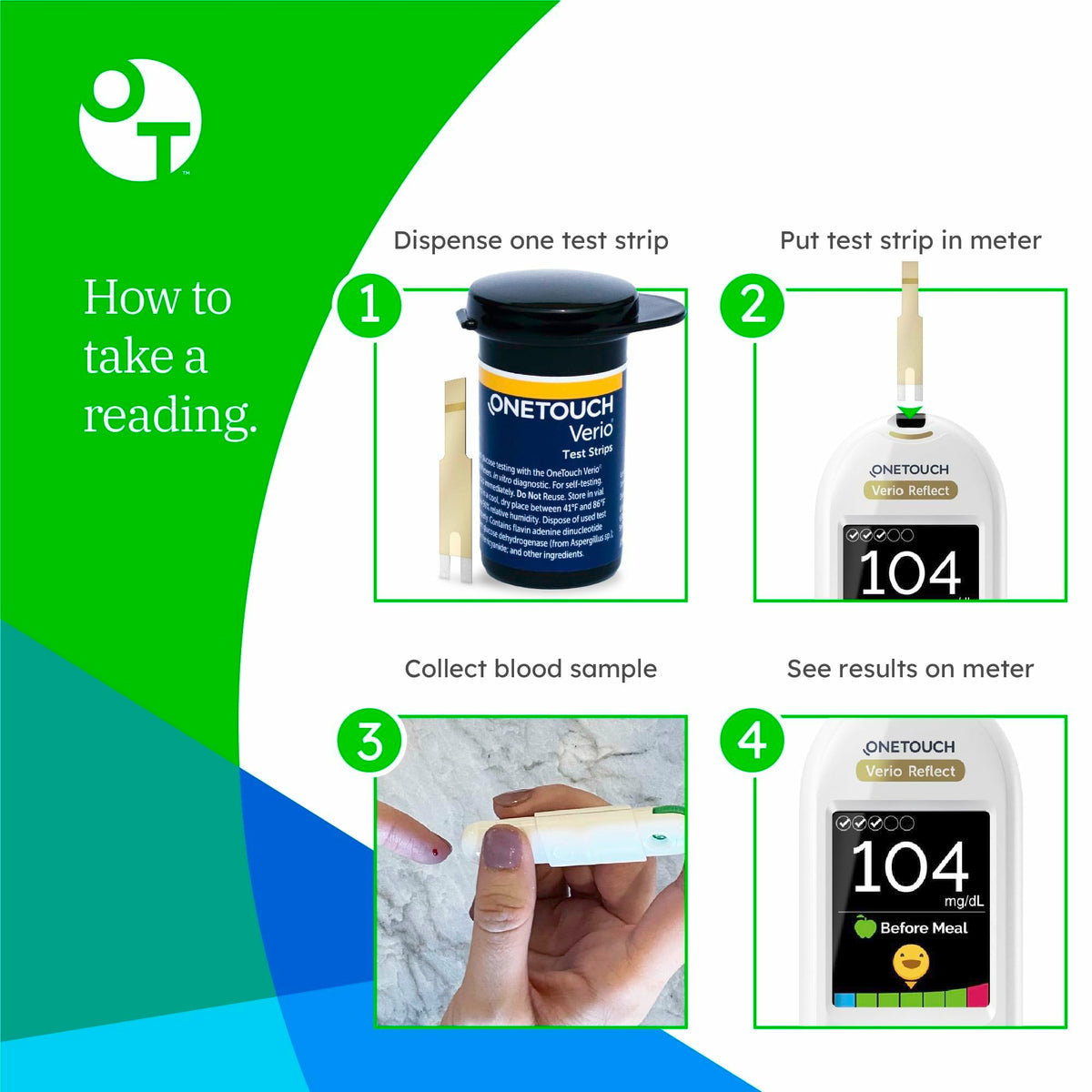 Blood Glucose Test Kit with Meter, Lancets, Lancing Device and Test Strips O356