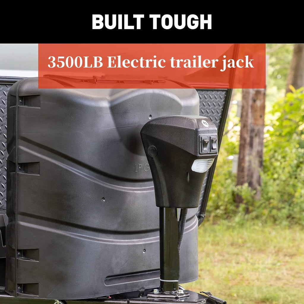 Electric Trailer Jack 3500 Lbs 18" Lift V936098
