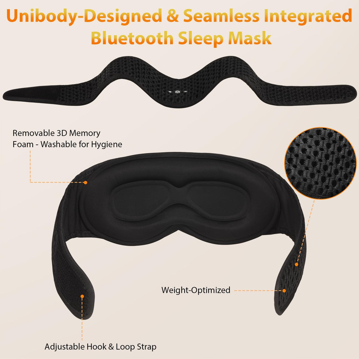 Sleep Mask with Bluetooth Headphones Q155055