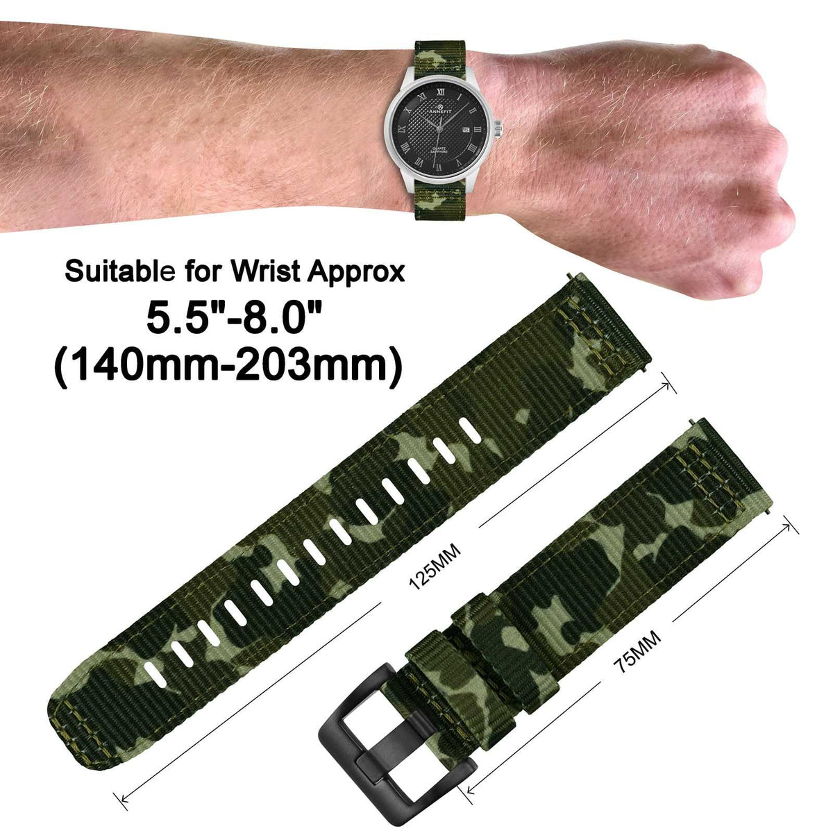 Quick Release Nylon Watch Band K96081