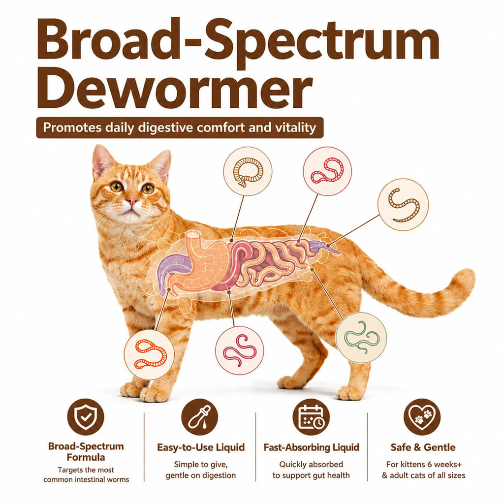 Cat Dewormer Liquid Broad Spectrum Treatment 120ml C487080