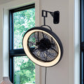 Wall Mounted Fan with Lights, 20” 6 Speeds Reversible Dimmable L7030
