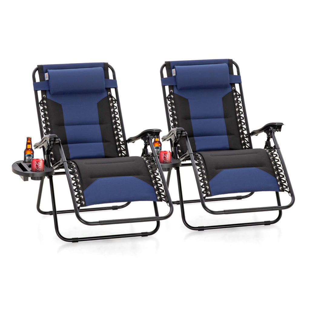 Zero Gravity Chairs Set of 2 Navy Z4334