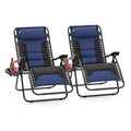 Zero Gravity Chairs Set of 2 Navy Z4334