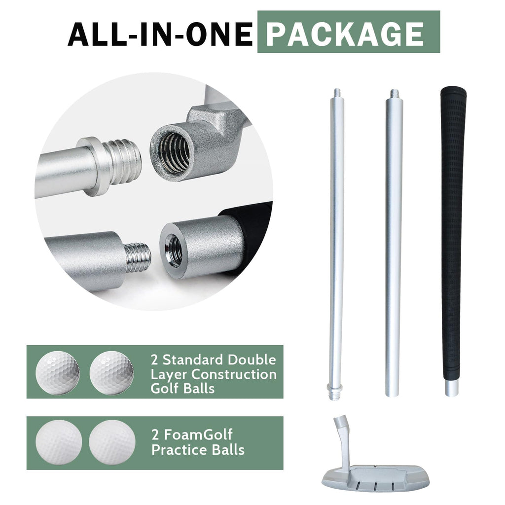 Two-Way Golf Putter with 2 Golf Balls E377026
