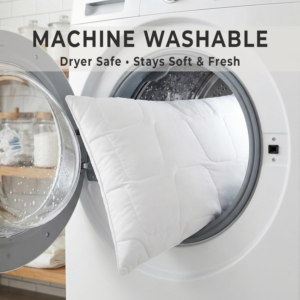 King Size White Cooling Down Alternative Pillows Set of 2 P797489