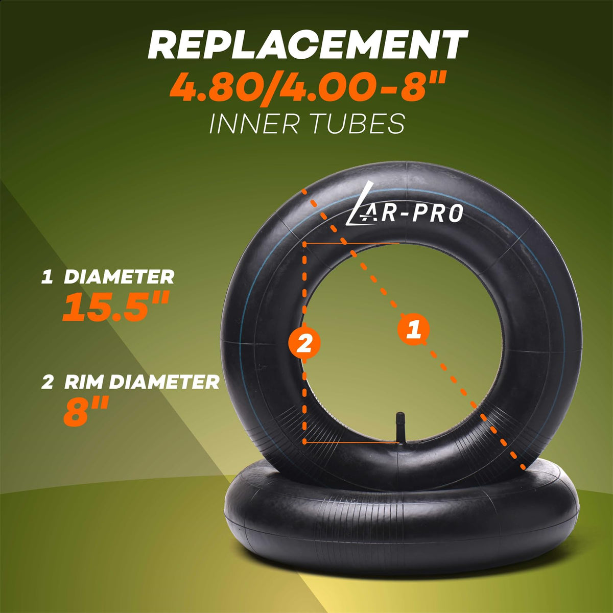 4.80/4.00-8 Inner Tube 2-Pack D34593