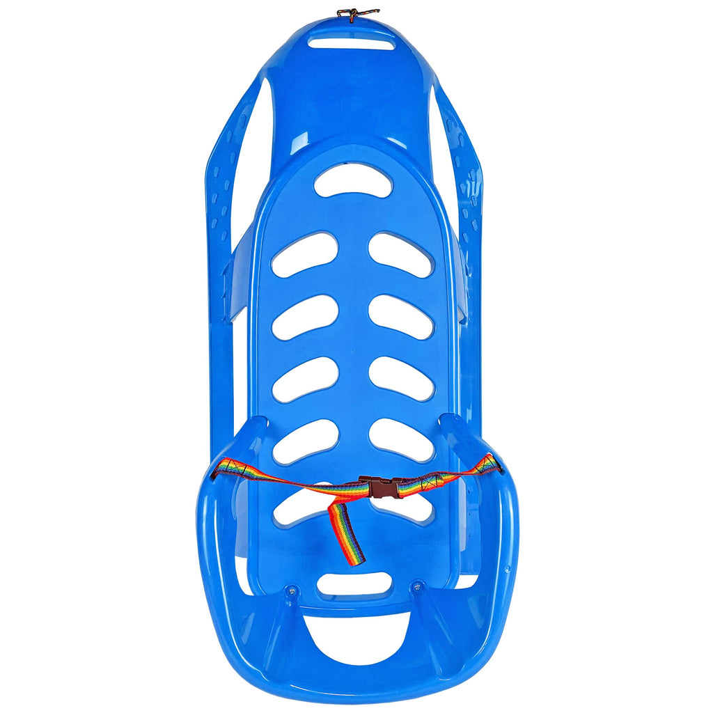 Snow Sled with Pull Rope, Backrest and Safety Belt K62437