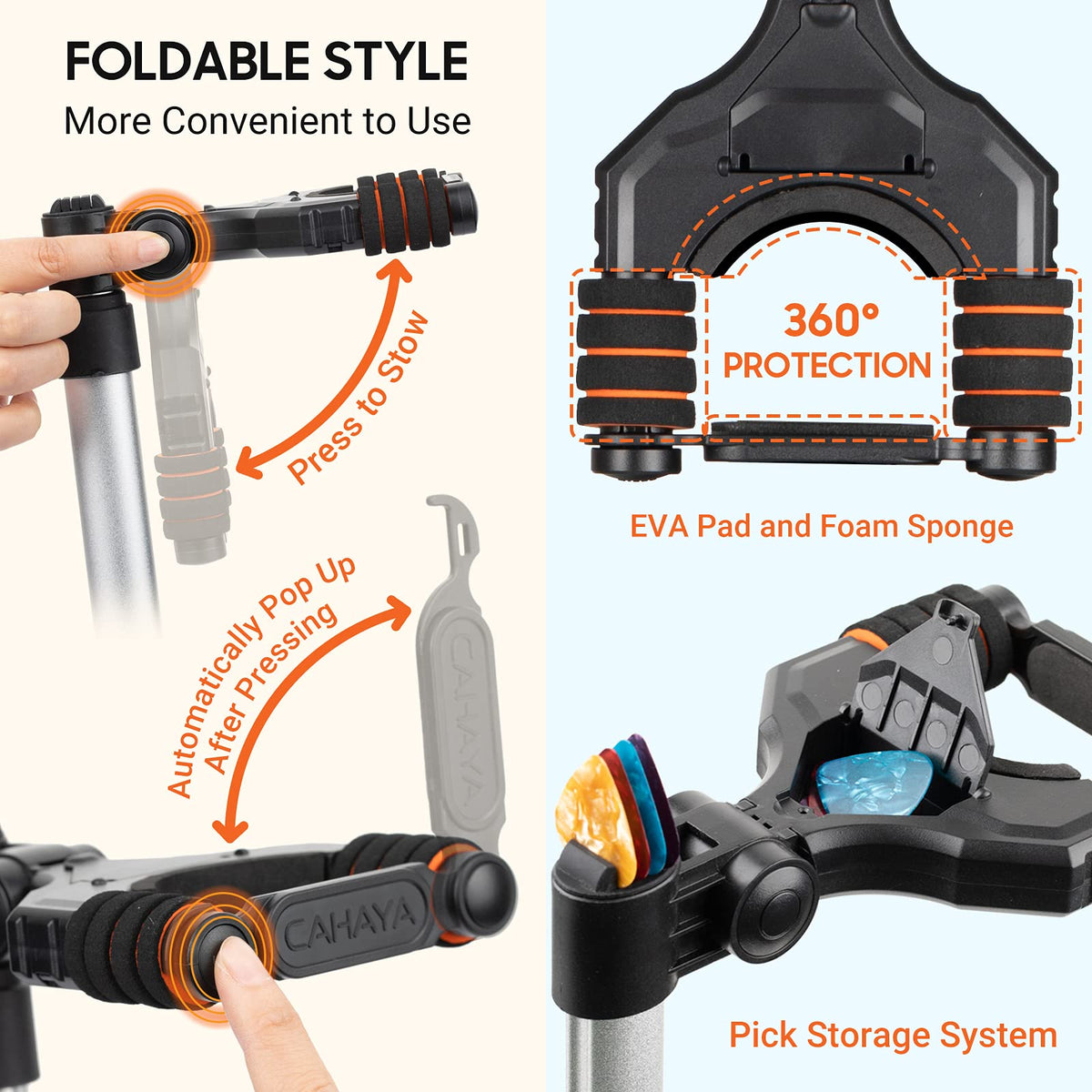 Adjustable Folding Guitar Stand R569612