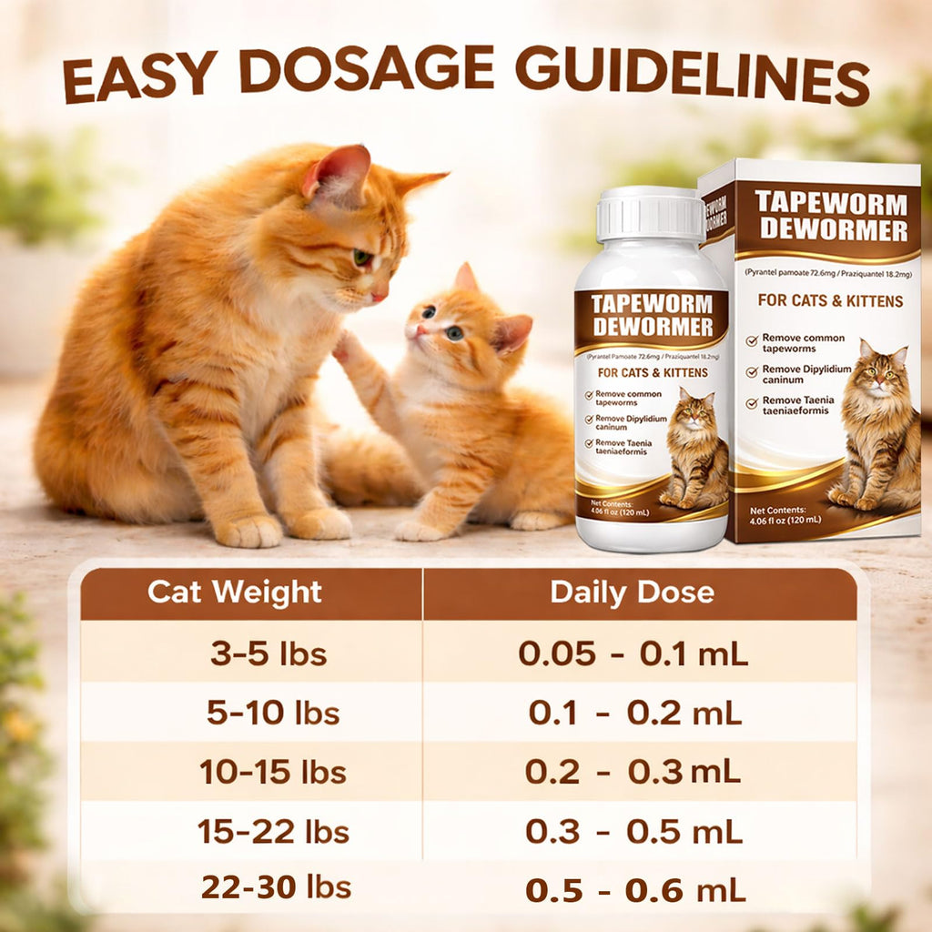 Cat Dewormer Liquid Broad Spectrum Treatment 120ml C487080