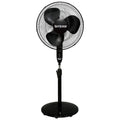 Black 16" Oscillating Pedestal Stand Fan with Remote Control L1875