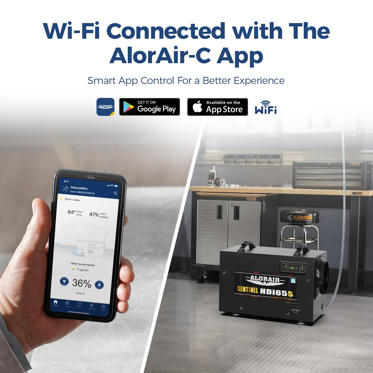 120 Pints Wi-Fi Dehumidifier with Pump C77716