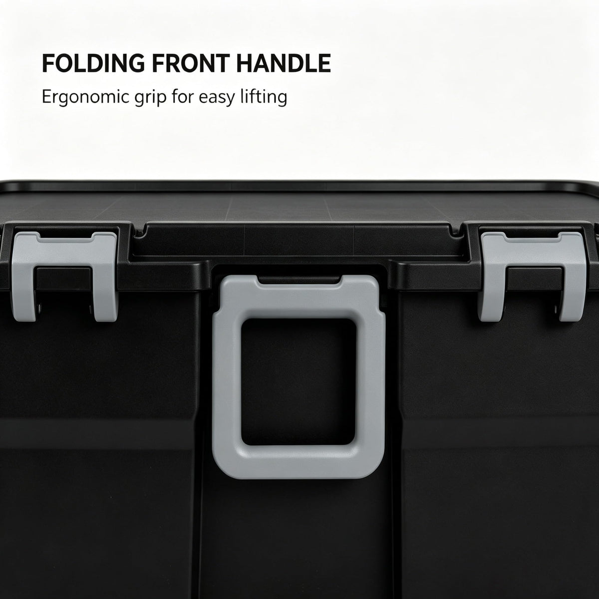 Black 2 Pack 22 Gallon Wheeled Plastic Storage Trunk B79565