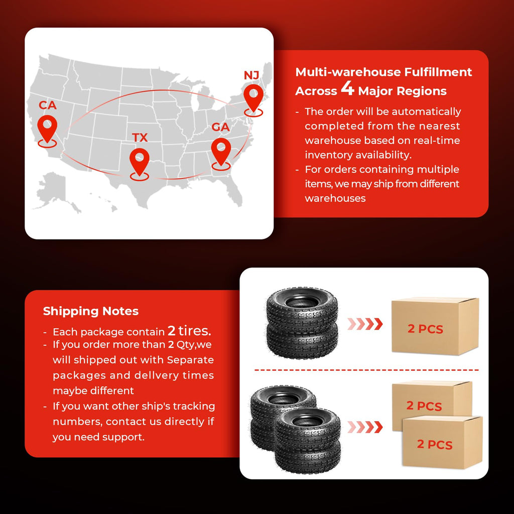 Set of 4 All Terrain ATV/UTV Tires E70654