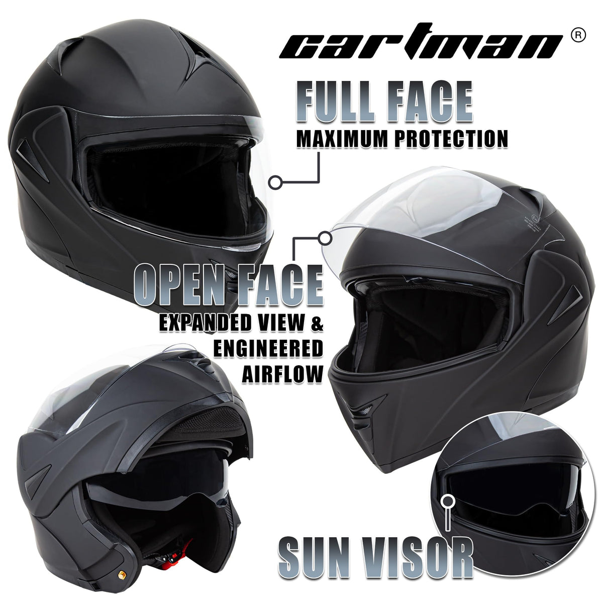 Small DOT Approved Flip Up Full Helmet P872