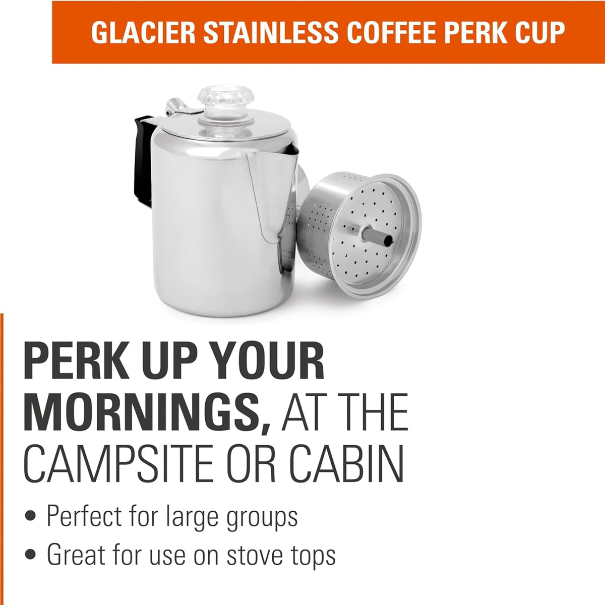Stainless Steel Percolator Coffee Pot E7614